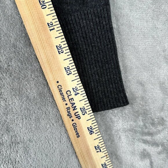 Aeropostale Cotton Blend Cardigan Sweater size L Gray Dark Academia READ - Picture 6 of 8